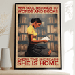 Her soul belongs to words and books Poster - TT1121HN