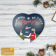 Baseball heart ornament - HN1121TA