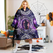 Purple Witchy Moon Hoodie Blanket - TG1121DT