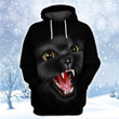 Angry Black Cat Hoodie, Zip Hoodie and Bomber - AD1221HN