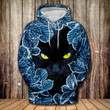 Winter Black Cat Hoodie Zip Hoodie & Bomber - AD1221OS
