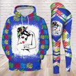 Autism Mom Strong Puzzles Color Legging and Hoodie Set - TG1221QA