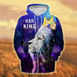 Her King Lion Galaxy Hoodie Zip Hoodie & Bomber - TT0122OS