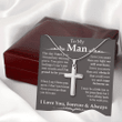 To My Man I Love You Forever & Always Cross Necklace - TG0122DT