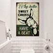 Donkey Sweet Cheeks Sign - Classic Metal Signs - TT0222HN