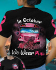 Bus Pumpkin Pink Dark Breast Cancer T-shirt - TG0822