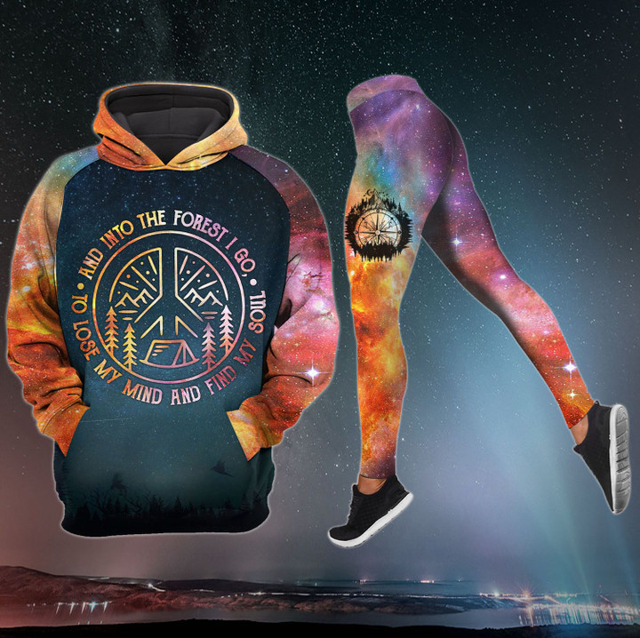 Into The Forest Gradient Galaxy Hoodie and Legging Set