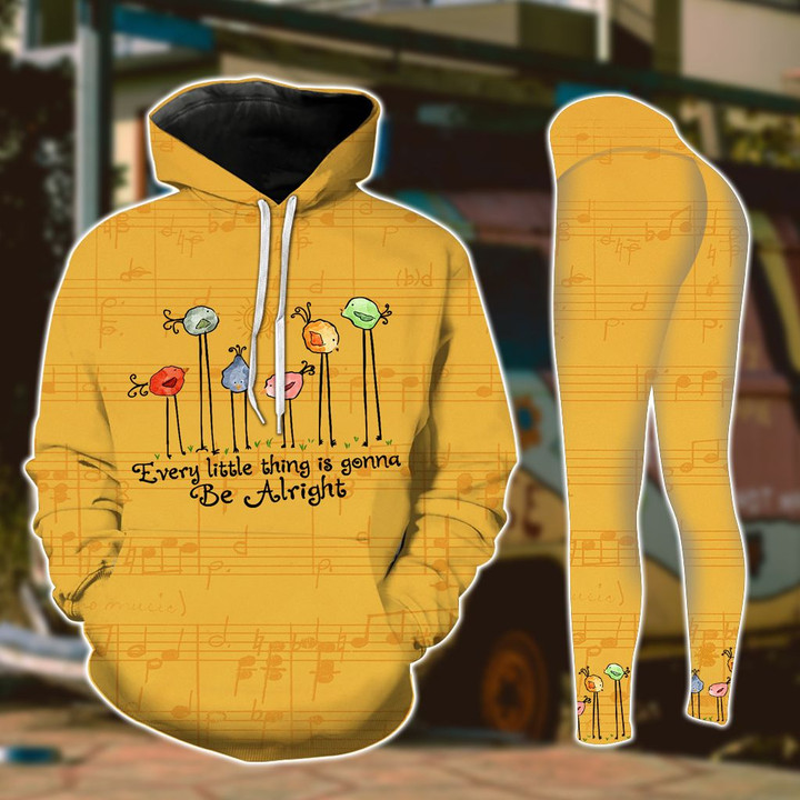 Hippie Whimsical Birds Hoodie and Legging Set
