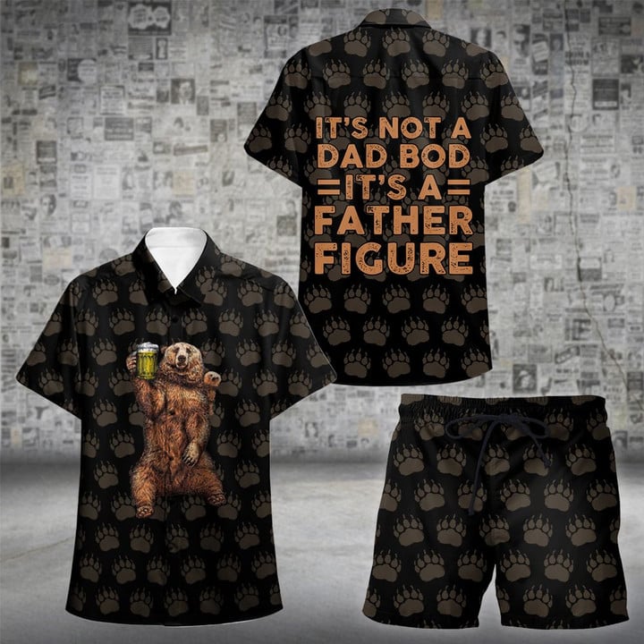 Father Figure (1 Kid) Hawaii Shirt and Short Set