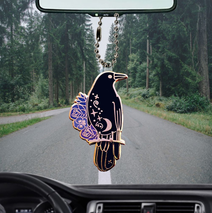 Crow Witch Flat Car Ornament (buy more for discount)