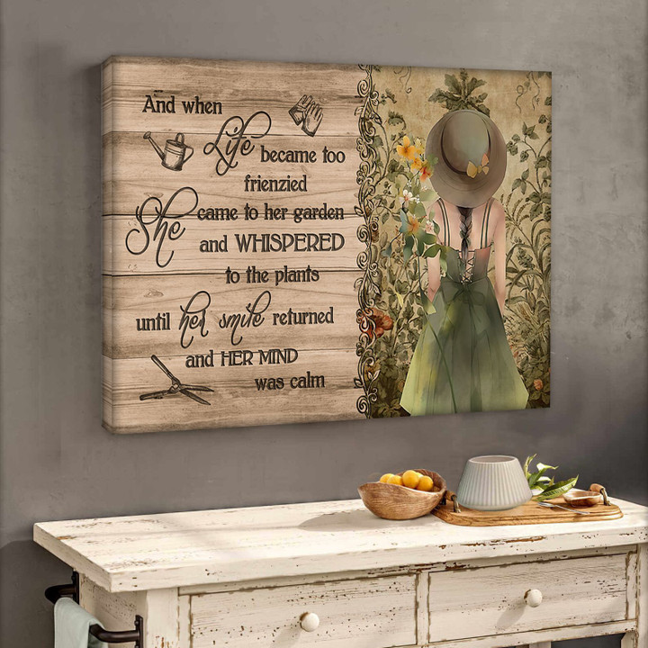 She Came To Her Garden Canvas & Poster
