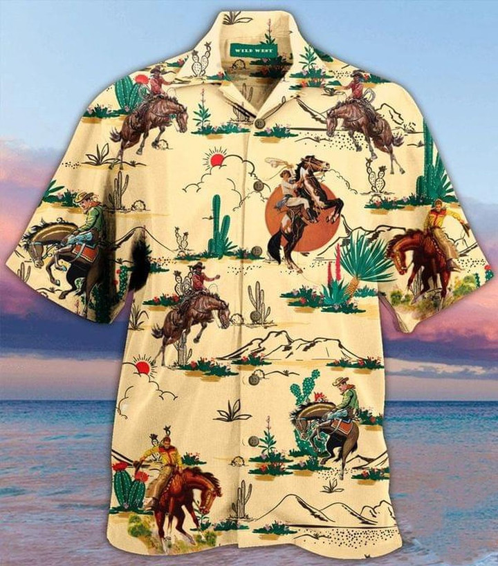Cowboys Western Desert Hawaii Shirt - TG0721