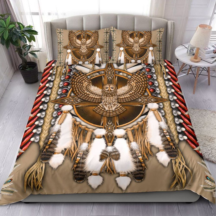 Great Horned Owl Native American Bedding Set - NH0921HN