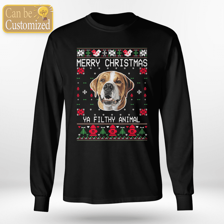 Dog/Cat Face Christmas Custom T-shirt & Sweatshirt