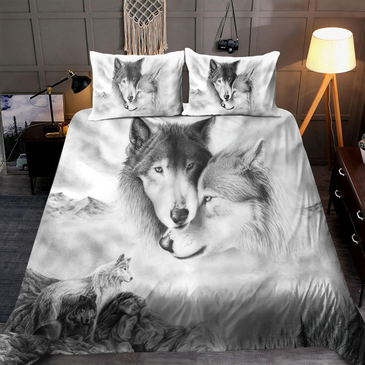 Snowy Wolf Love Bedding Set - TG1021QA