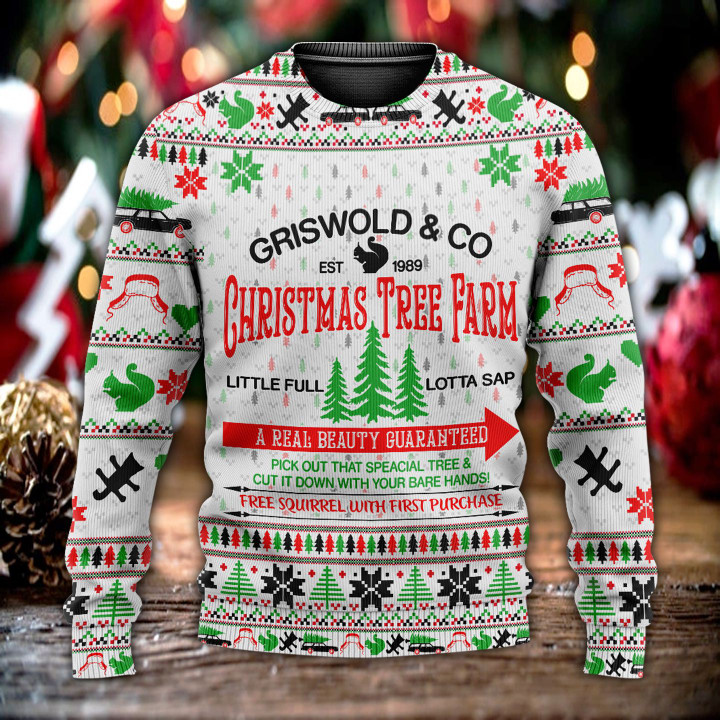 Christmas Tree Farm Little Full Lotta Sap Wool Sweater - TG1021DT