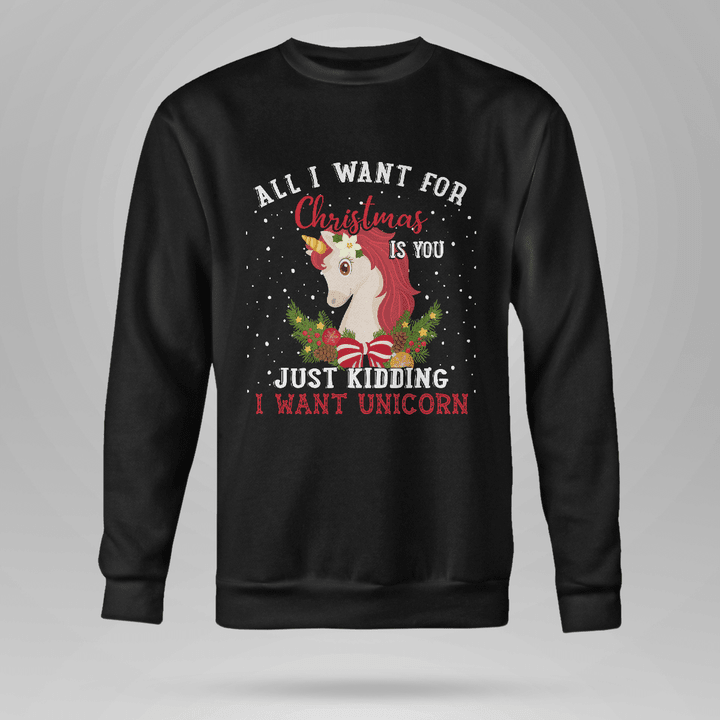 Christmas Unicorn Sweatshirt - HN1121TA