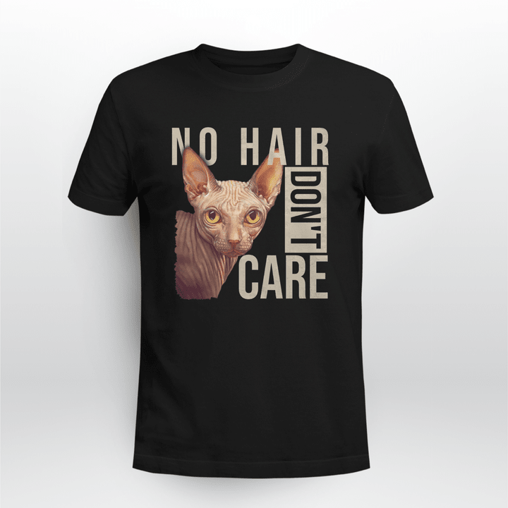 Sphynx No Hair Don't Care T Shirt - AD1121QA1
