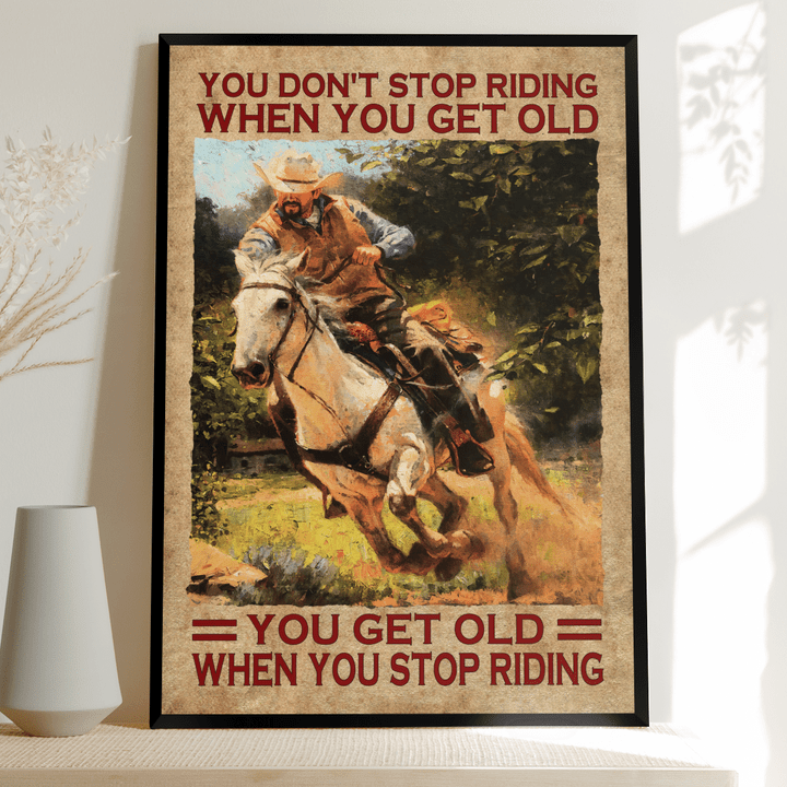 Don't stop riding horses Poster - TT1121HN