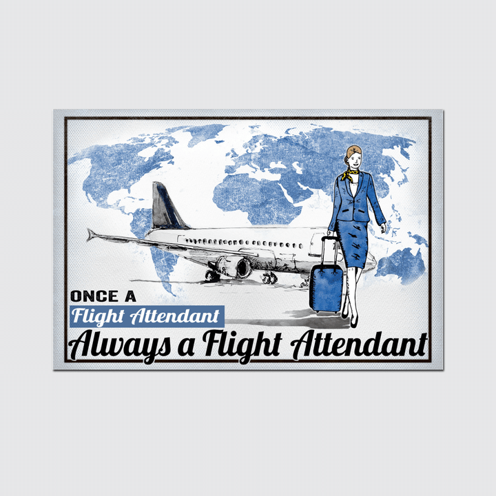 Once a flight attendant  always a flight attendant Poster - TT1121DT