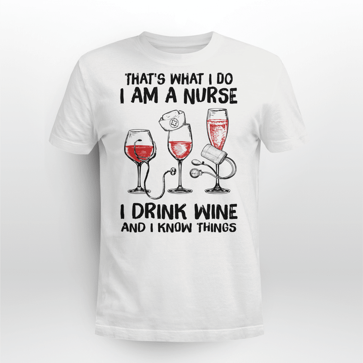 Nurse and wine T-shirt - TT1121OS