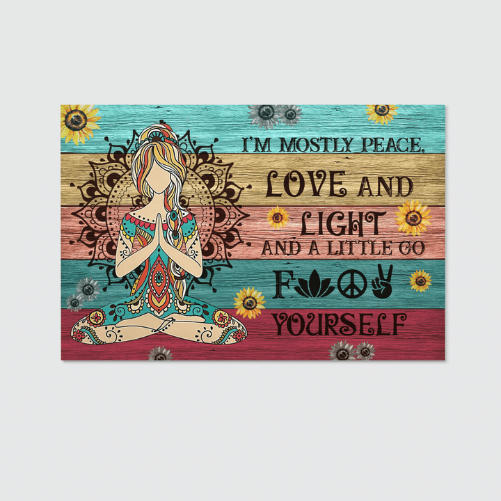 Namaste Peace Love Light Canvas & Poster - TG1121TA