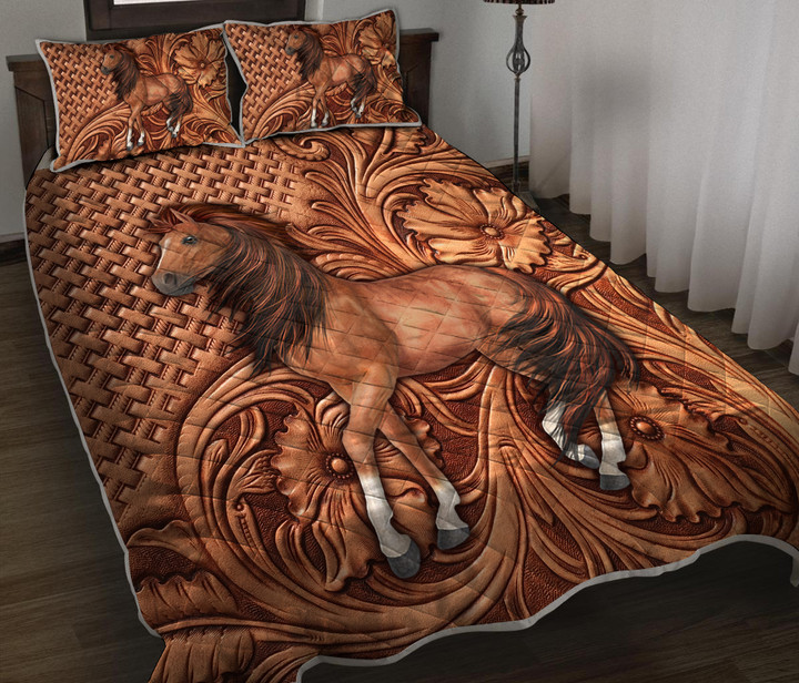 Horse Quilt Bed Set - AD1121HN
