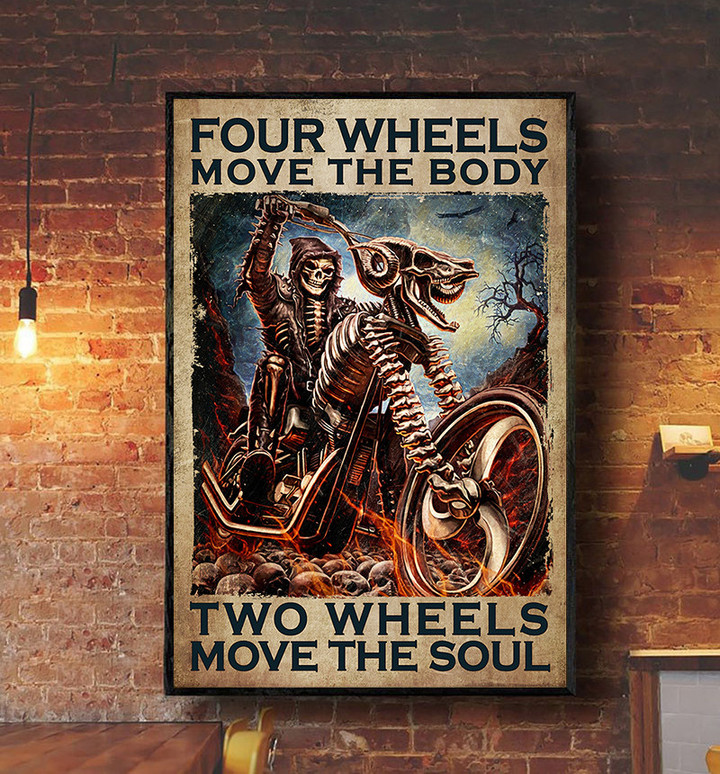 Ghost Rider - Two wheels move the soul Poster & Canvas - AD1221OS