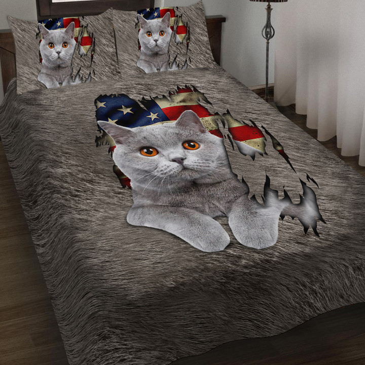 Cat American Flag Bedding Set - TT1221TA