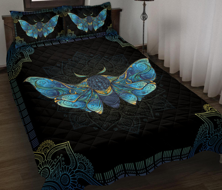 Mandala Moth Quilt Bedding Set - TT0122HN