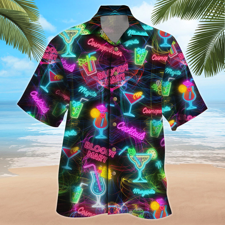 Cocktail Neon Hawaii Shirt - TT0422TA
