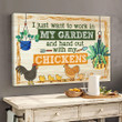 Hang Out With My Chickens Canvas & Poster