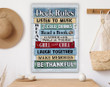 Deck Rules Canvas & Poster
