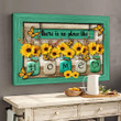 No Place Like Home Sunflower Canvas & Poster
