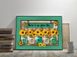 No Place Like Home Sunflower Canvas & Poster