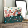 Pig Today I Choose Joy Canvas