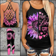 Fight Like A Girl Criss-cross Tanktop and Legging set (buy both for 10% discount)