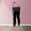 Skull Fight Like A Girl Pink Awareness Legging and Hoodie Set