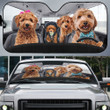 Goldendoodle Family Driving Car Sunshade - TG0721HN