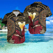 Turtle Gold Hibiscus Hawaii Shirt and Short Set - NN0721OS