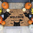 Black Cats Welcome Halloween Doormat - TG0821QA