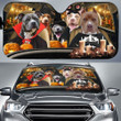 Halloween Version Pitbull Dog Family Car Sunshade - TG0821QA
