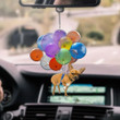 Chihuahua With Colorful Balloons Flat Car Ornament - TG0921QA