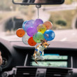 Beagle With Colorful Balloons Flat Car Ornament - TG0921QA