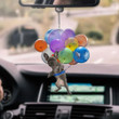 French Bulldog 01 With Colorful Balloons Flat Car Ornament - TG0921QA