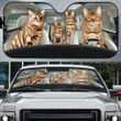 Bengal Cat Family Car Sunshade - TG0921DT