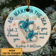 So Many In The Sea Turtle Heart Custom Ornament - TG0921QA