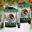 Green Feliz Navidad Mexican Wool Sweater - PD0921DT