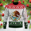 Red and Green Feliz Navidad Mexican Wool Sweater - PD0921DT