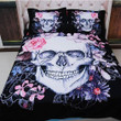Floral Skull Bedding Set